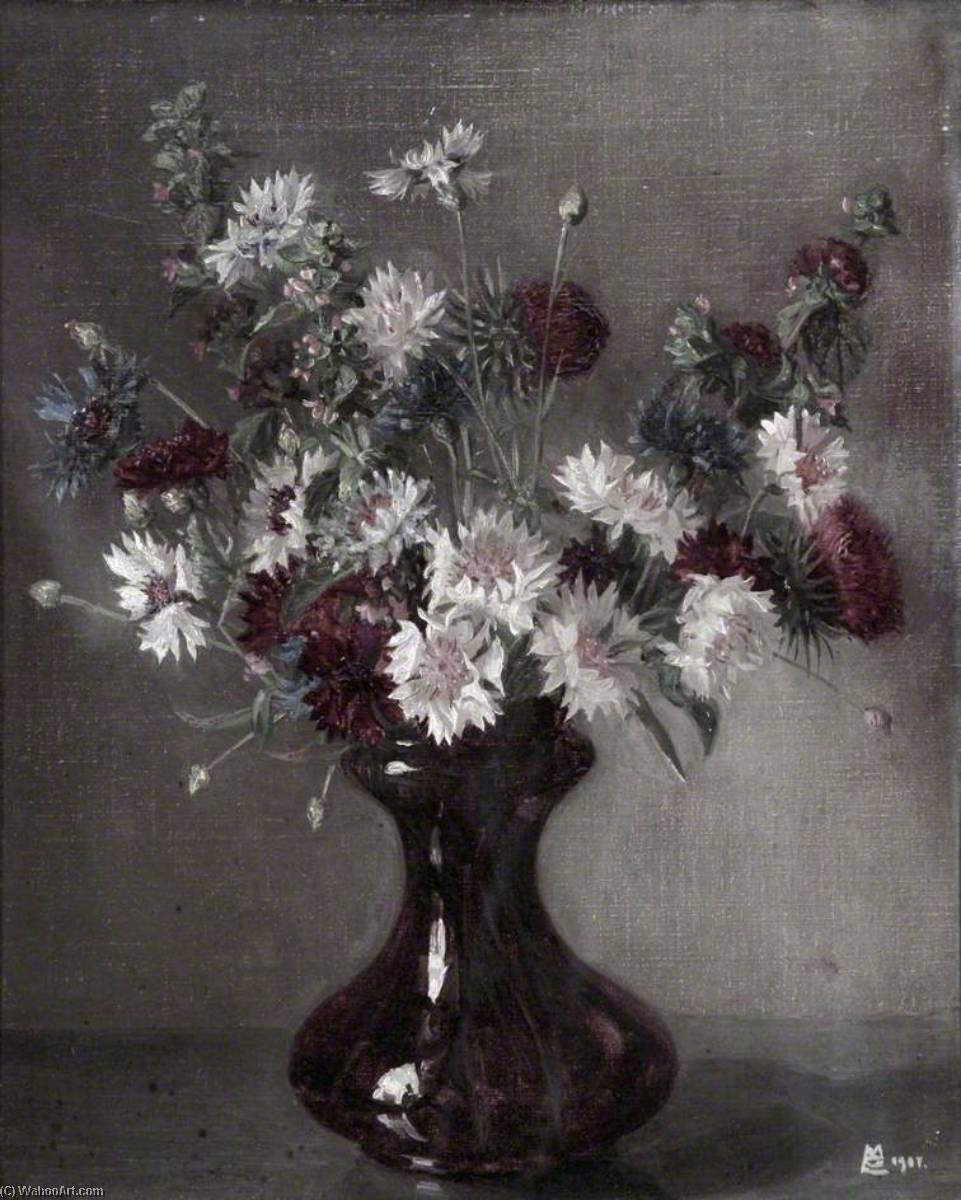 Buy Museum Art Reproductions Knapweed, Thistles and Other Flowers in a Vase, 1907 by Maxwell Gordon Lightfoot (1886-1911) | ArtsDot.com