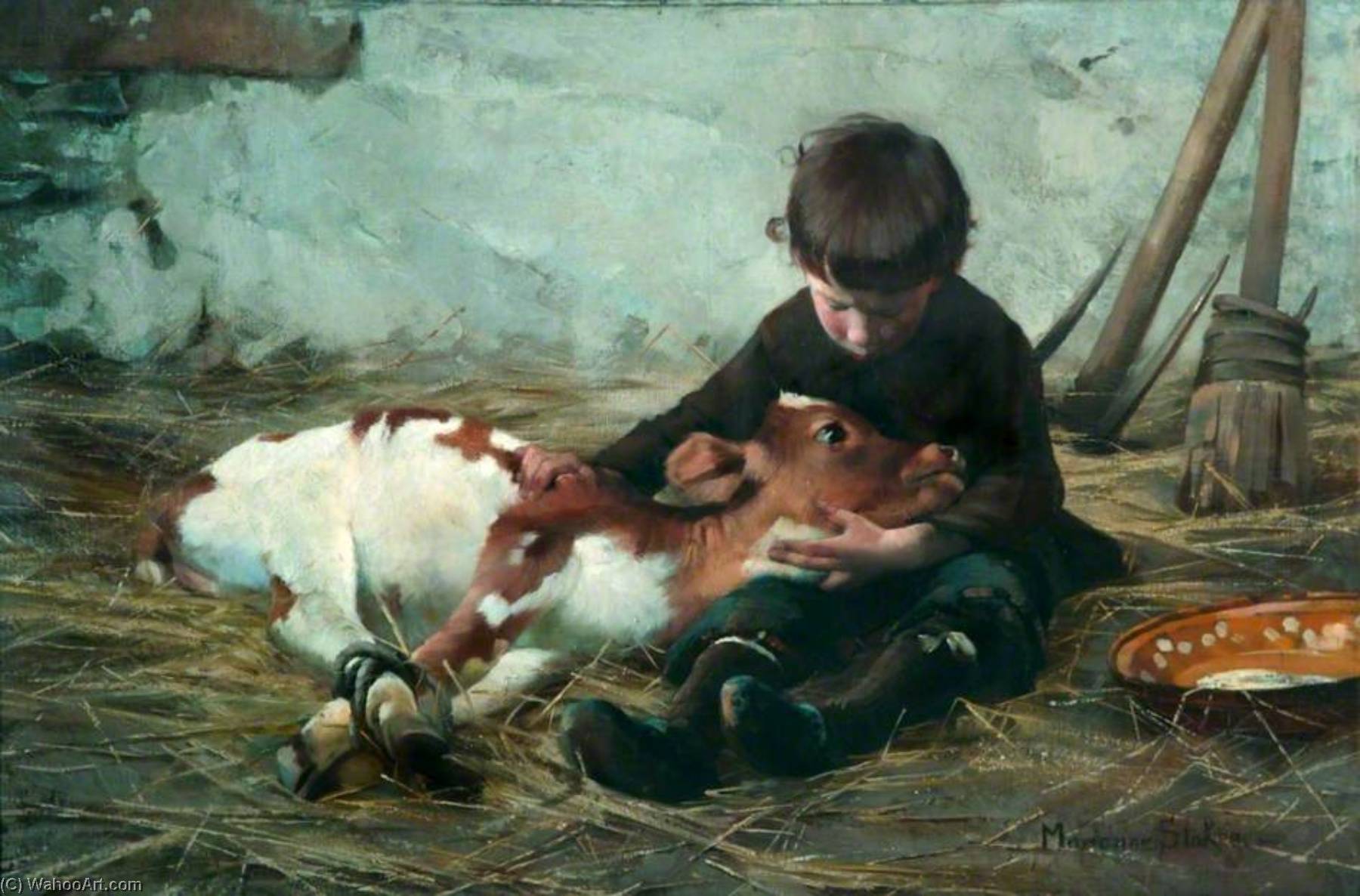 顺序 藝術再現 一个分离。, 1884 通过 Marianne Stokes (1855-1927, Austria) | ArtsDot.com