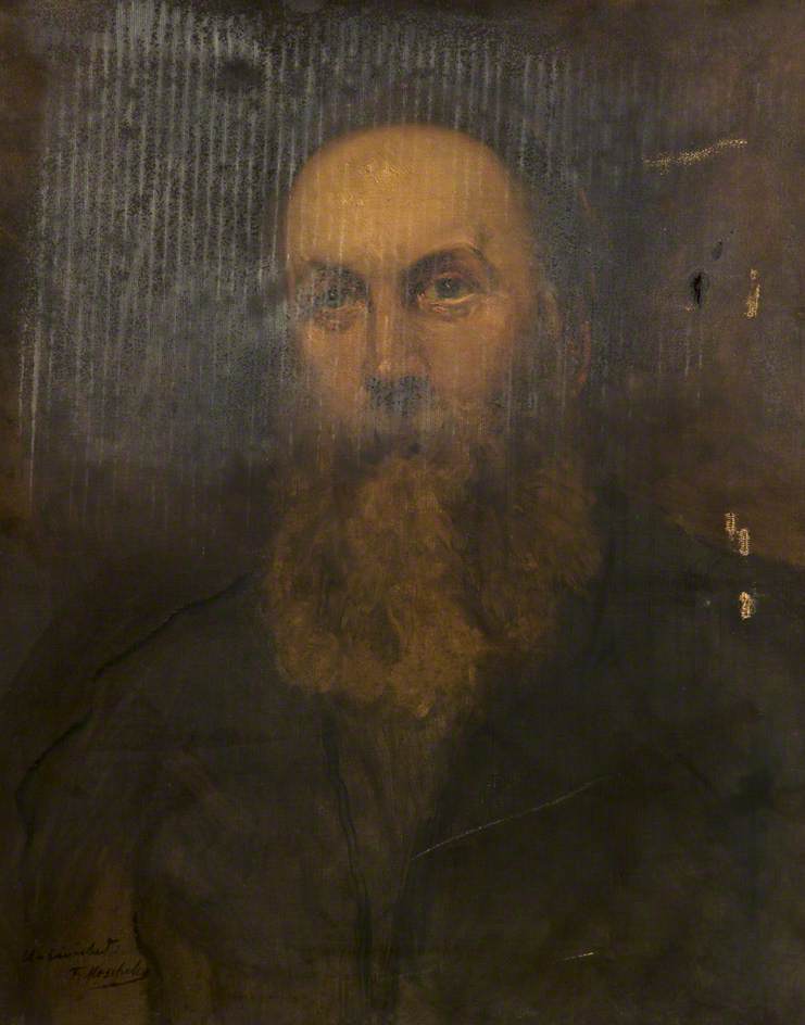 Order Oil Painting Replica Portrait of an Unknown Man by Felix Stone Moscheles (1833-1917) | ArtsDot.com