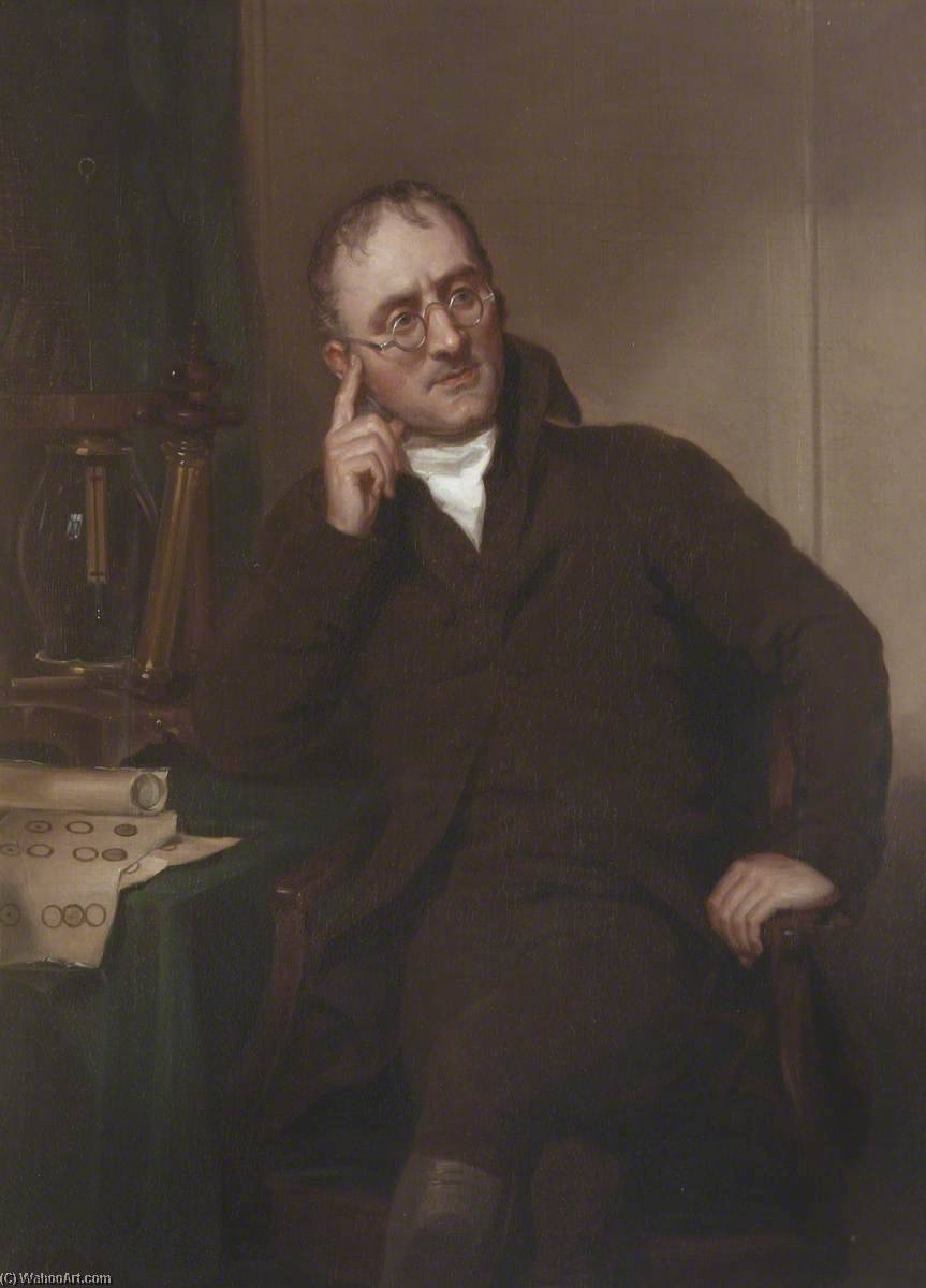Order Oil Painting Replica John Dalton (1766–1844) by Joseph William Allen (1803-1852) | ArtsDot.com