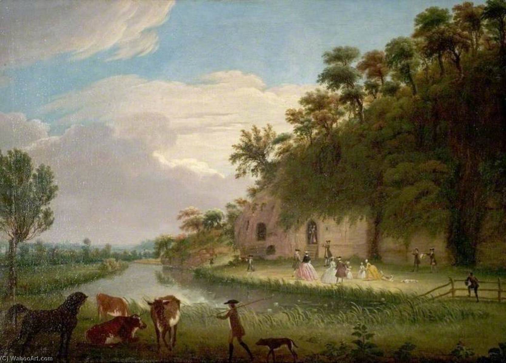 顺序 藝術再現 Anchor Church, Derbyshire, 1745 通过 Thomas Smith (1767-1767) | ArtsDot.com