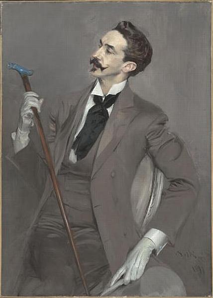 Buy Museum Art Reproductions LE COMTE ROBERT DE MONTESQUIOU by Giovanni Boldini (1842-1931, Italy) | ArtsDot.com