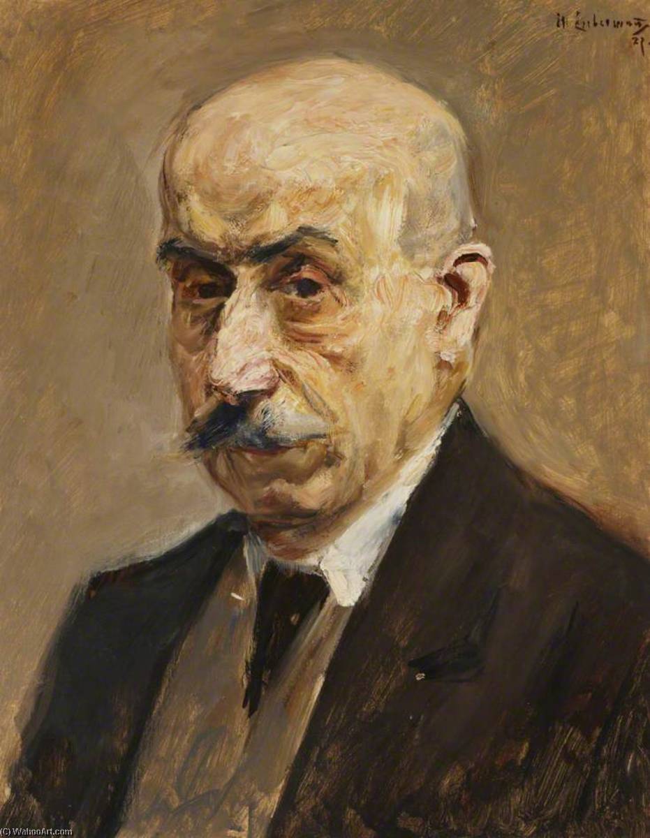順序 手描き油絵 自己の肖像画。, 1927 バイ Max Liebermann (1847-1935, Germany) | ArtsDot.com