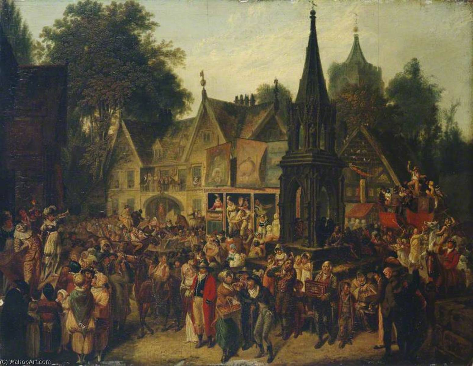 Buy Museum Art Reproductions The Village Fair, 1819 by Joseph Parry (1744-1826) | ArtsDot.com