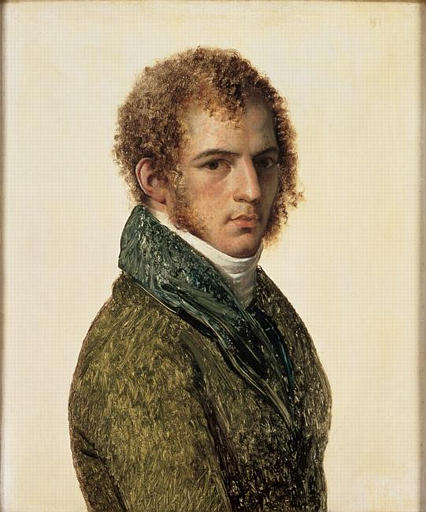Buy Museum Art Reproductions Portrait du peintre Benjamin Rolland Portrait de Benjamin Rolland by Anne Louis Girodet De Roucy Trioson (1767-1824, France) | ArtsDot.com