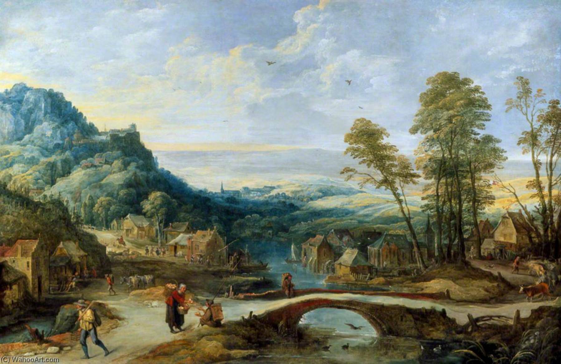 Buy Museum Art Reproductions Landscape by Joos De Momper The Younger (1564-1635) | ArtsDot.com