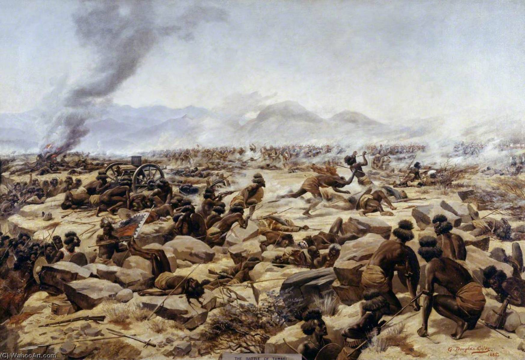 La battaglia di Tamai, Campagna di Soudan, 1884, 1885 di Godfrey Douglas Giles Godfrey Douglas Giles | ArtsDot.com