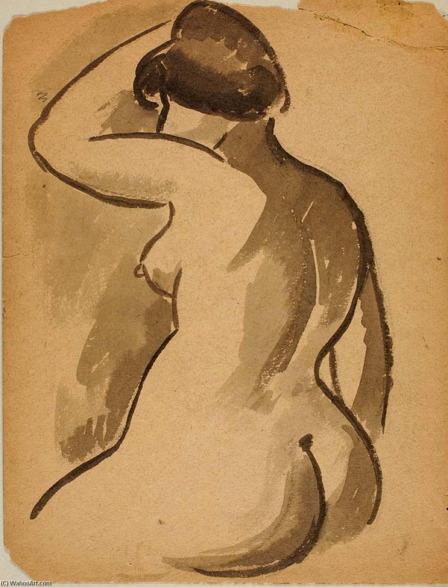 Order Artwork Replica Seated Female Nude by Carl Newman (1858-1932) | ArtsDot.com