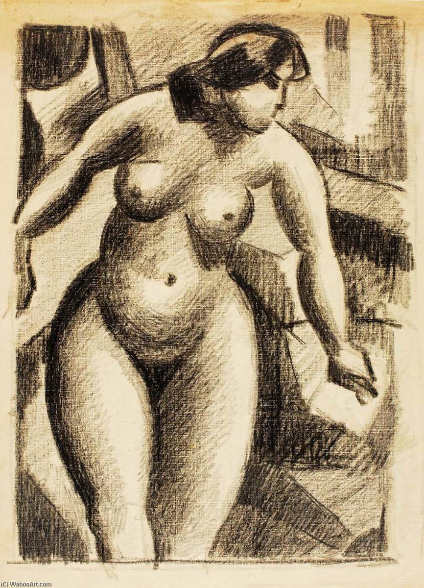Order Artwork Replica Standing Female Nude by Carl Newman (1858-1932) | ArtsDot.com