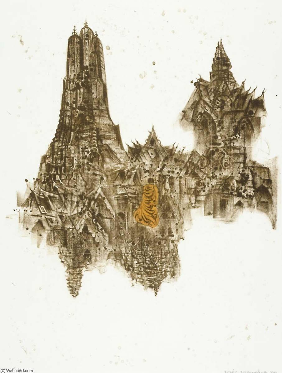 Order Artwork Replica Bangkok, 1966 by Louis Lozowick (Inspired By) (1892-1973) | ArtsDot.com