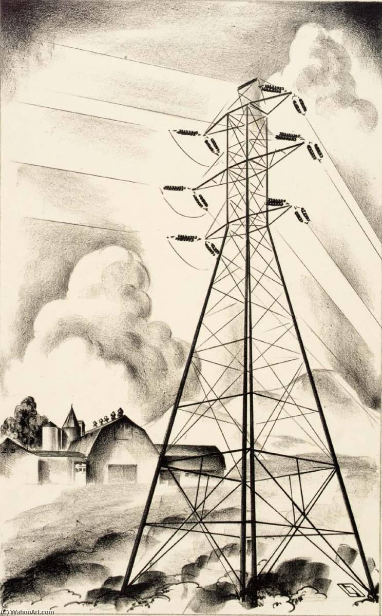 Order Artwork Replica Sentinel 2, 1930 by Louis Lozowick (Inspired By) (1892-1973) | ArtsDot.com