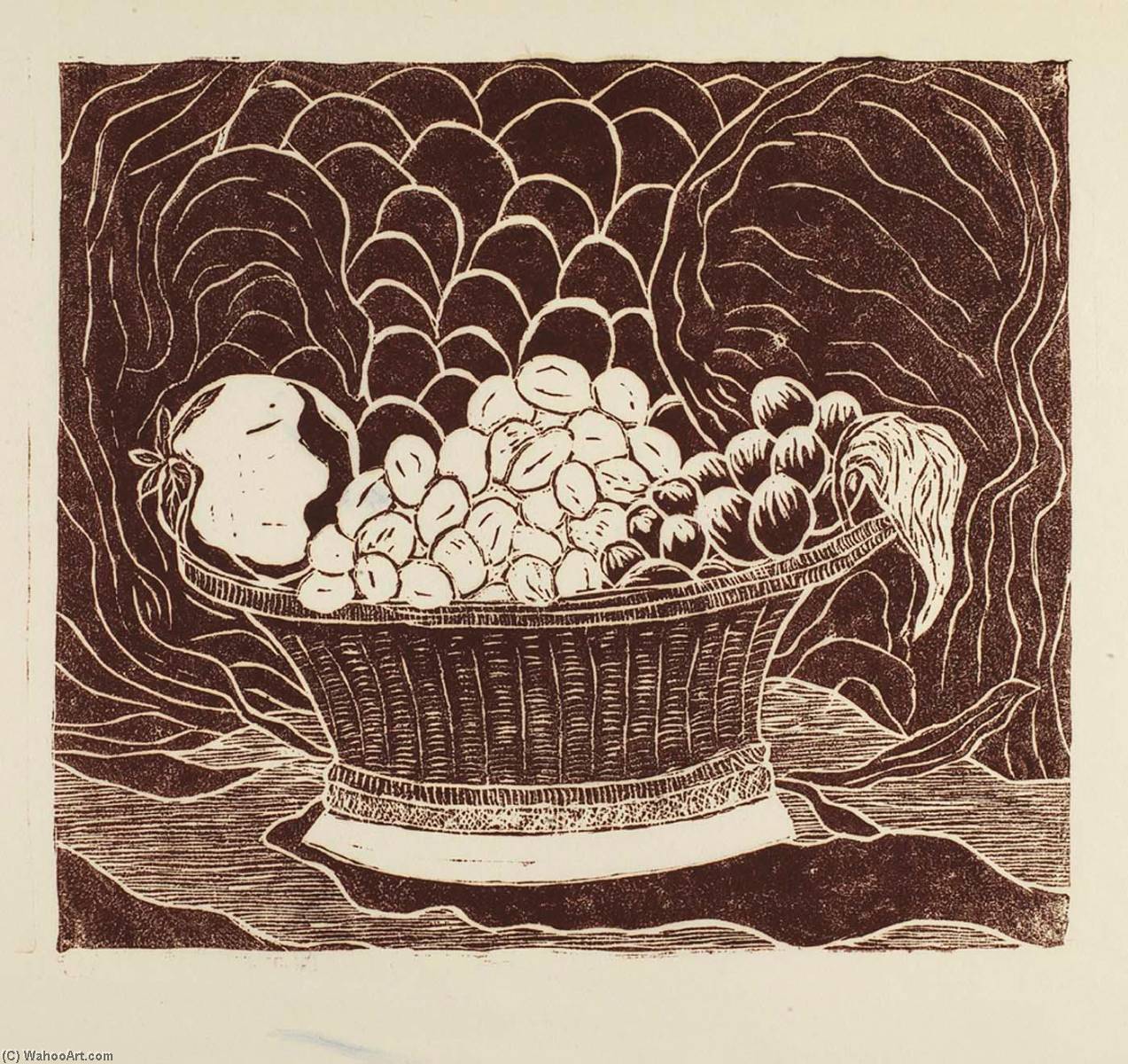 Order Artwork Replica Basket of Fruit by Frank Mcclure (Inspired By) (1896-1979) | ArtsDot.com
