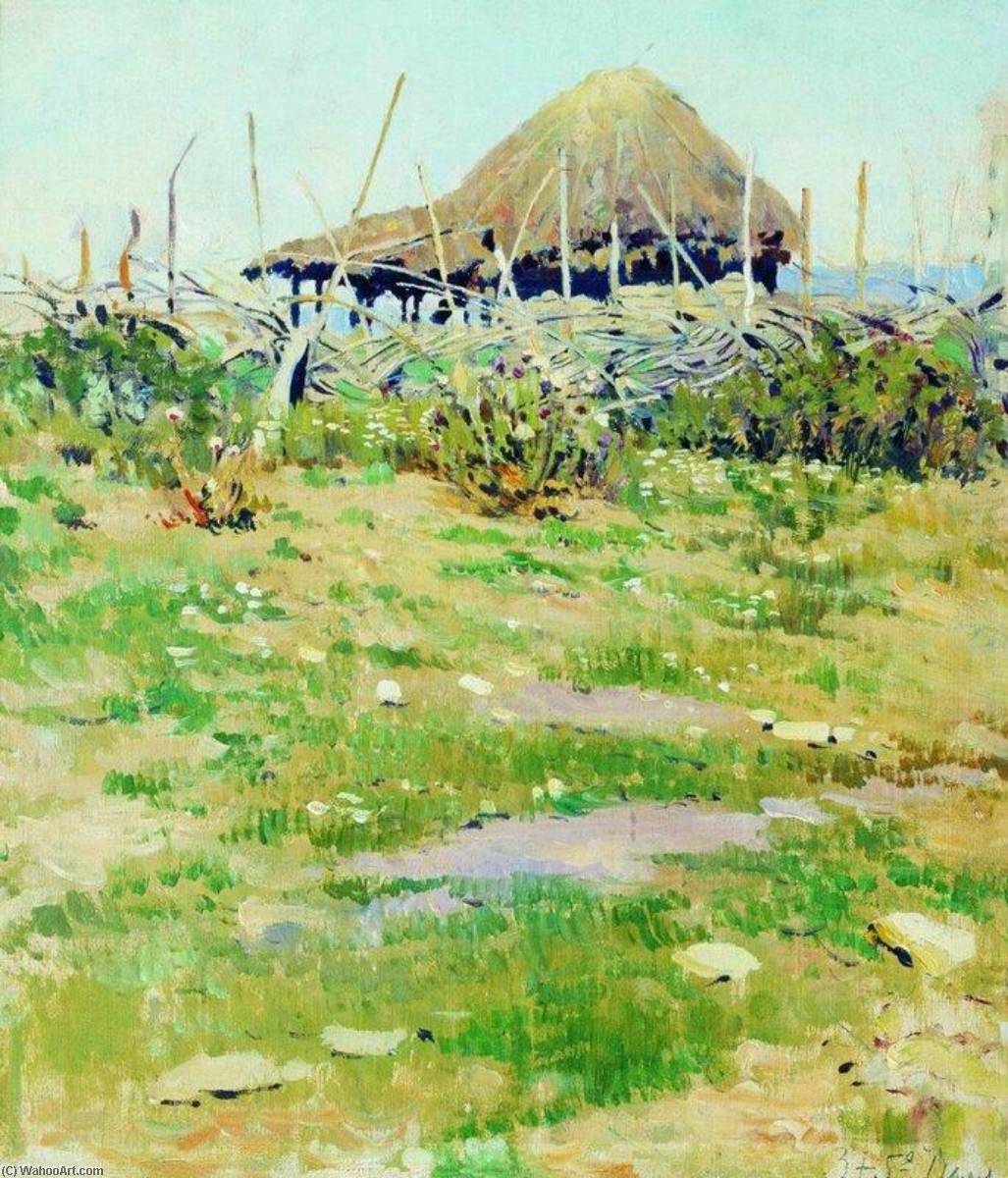 Order Oil Painting Replica The Hut, 1890 by Sergei Arsenievich Vinogradov | ArtsDot.com