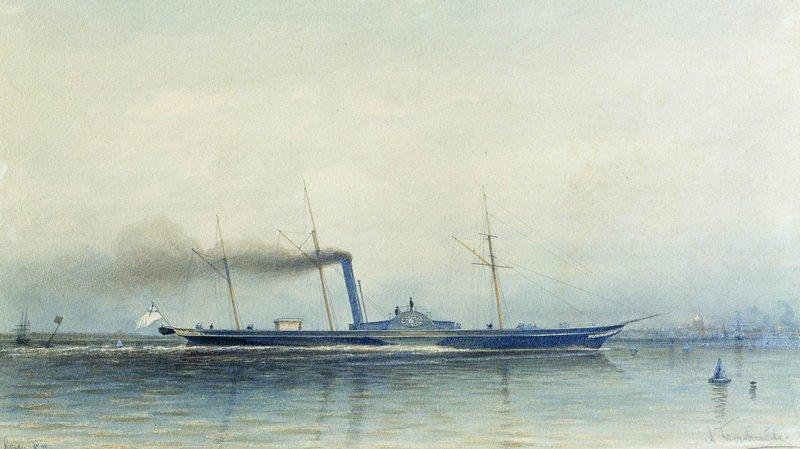Order Artwork Replica The Imperial Yacht `Alexandria`, 1852 by Alexey Petrovich Bogolyubov | ArtsDot.com