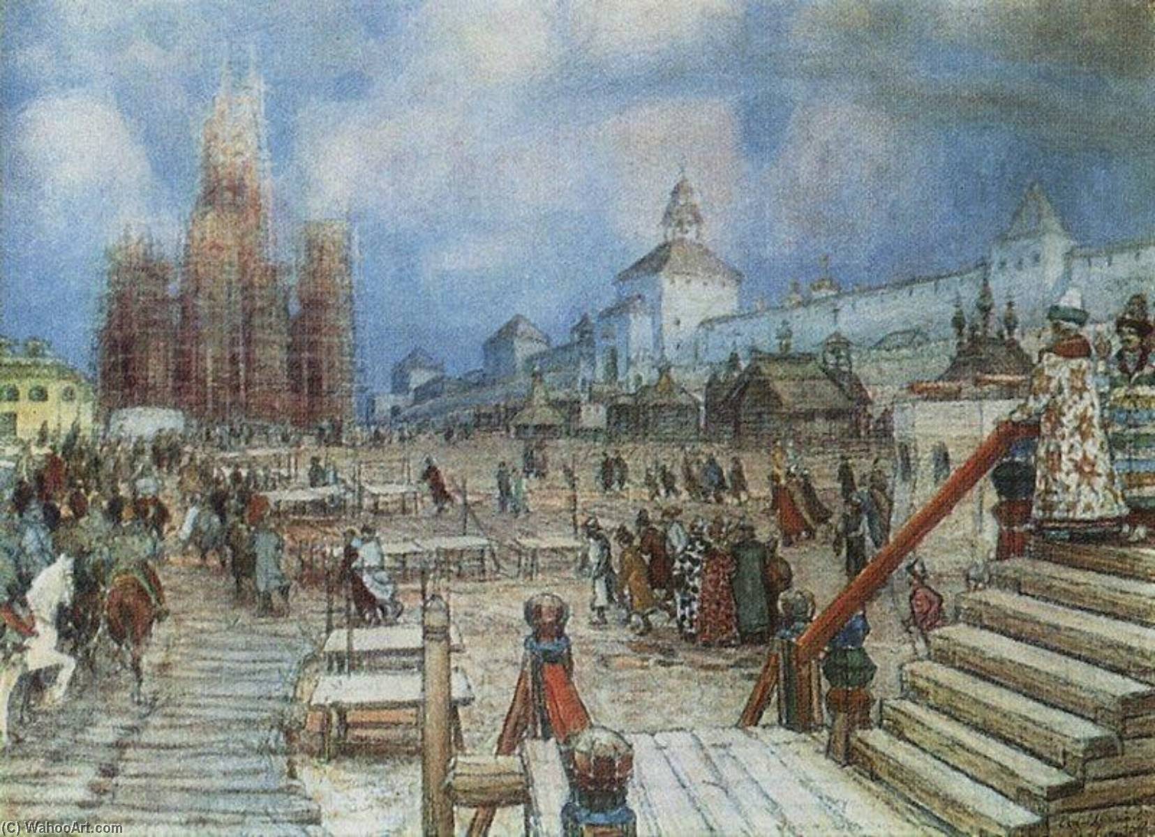 Order Artwork Replica Moscow under Ivan the Terrible, 1902 by Apollinari Vasnetsov (1856-1933) | ArtsDot.com