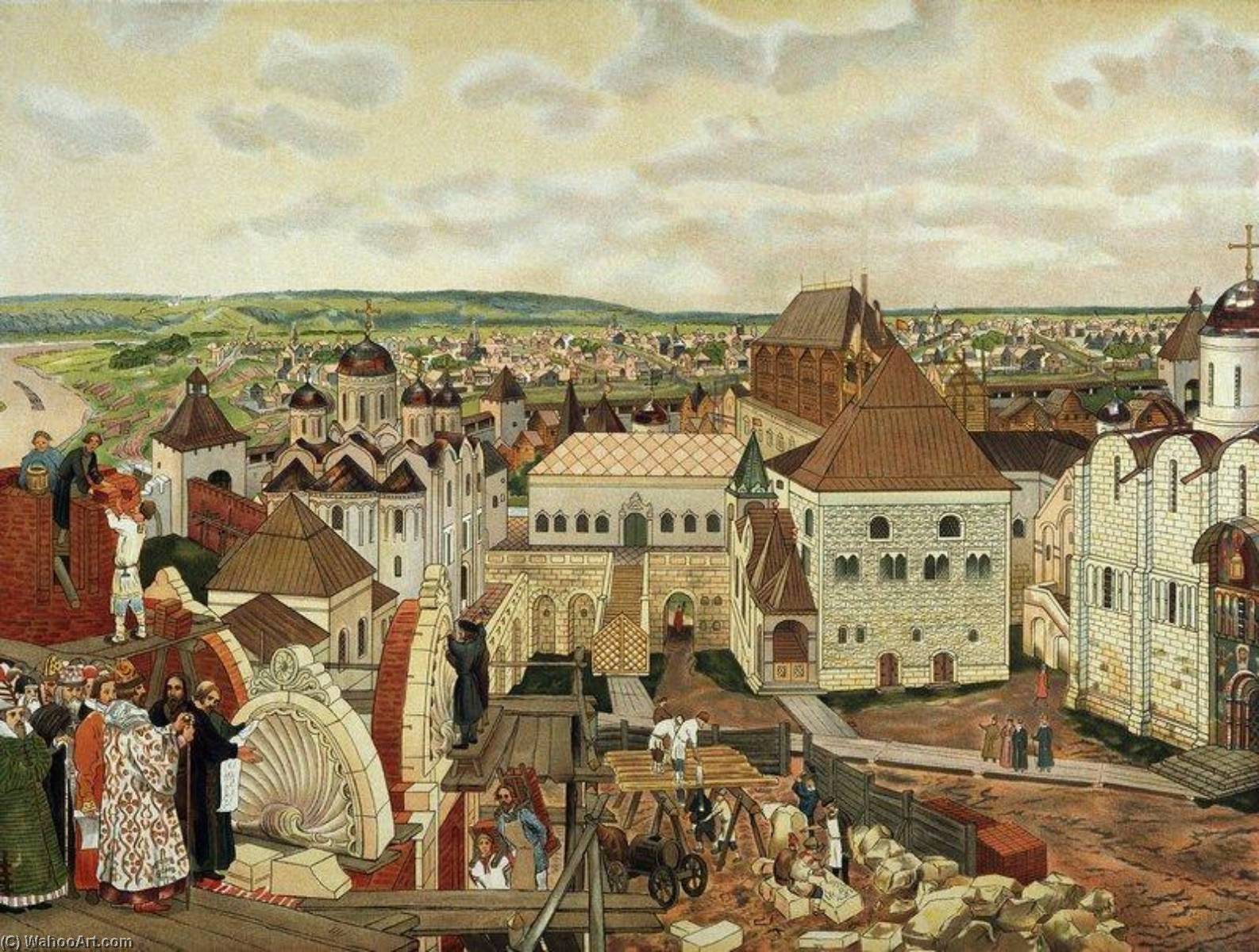 Buy Museum Art Reproductions In the Moscow Kremlin by Apollinari Vasnetsov (1856-1933) | ArtsDot.com