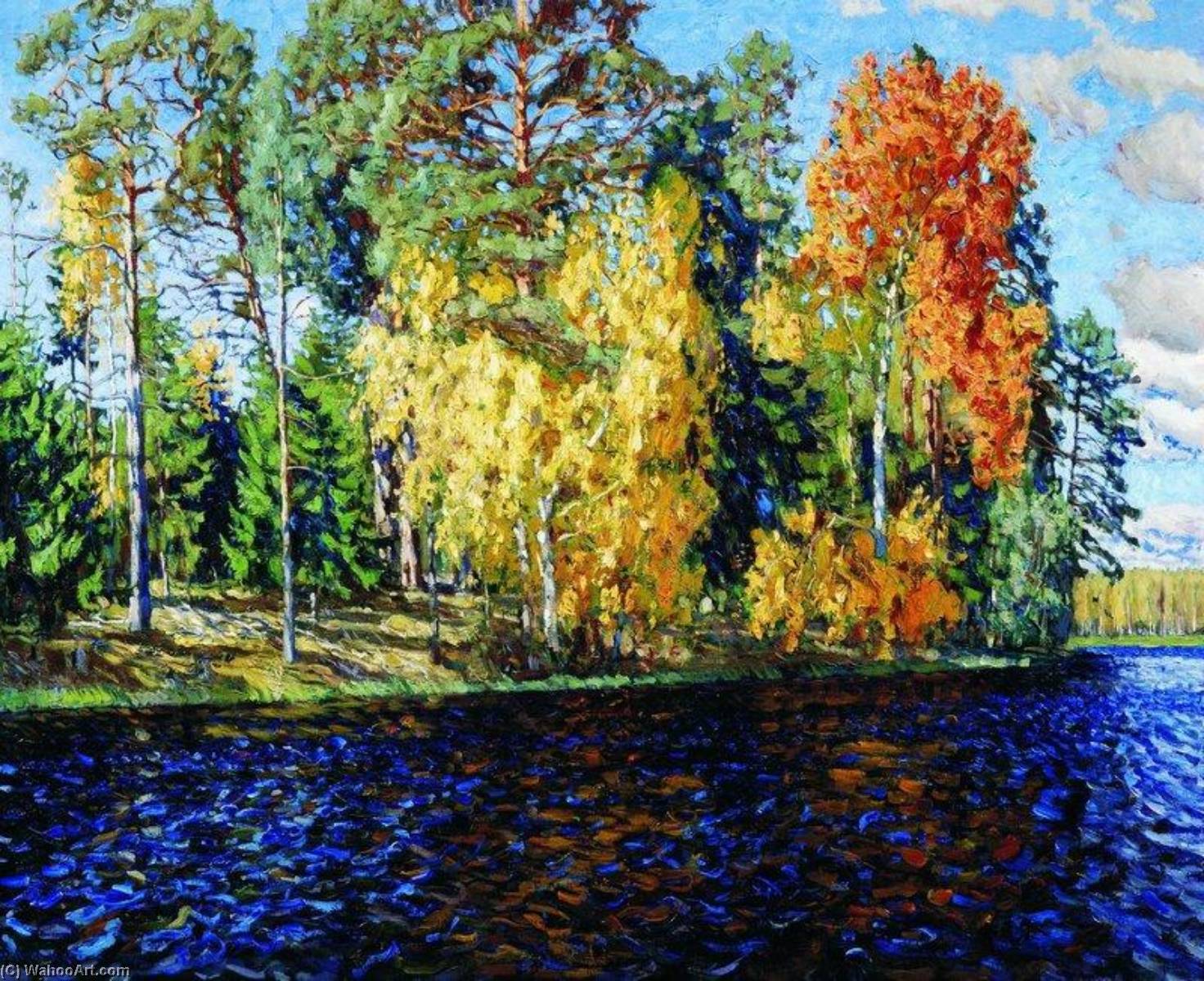 Order Oil Painting Replica Forest Lake, 1910 by Stanislav Zhukovsky (1873-1944) | ArtsDot.com