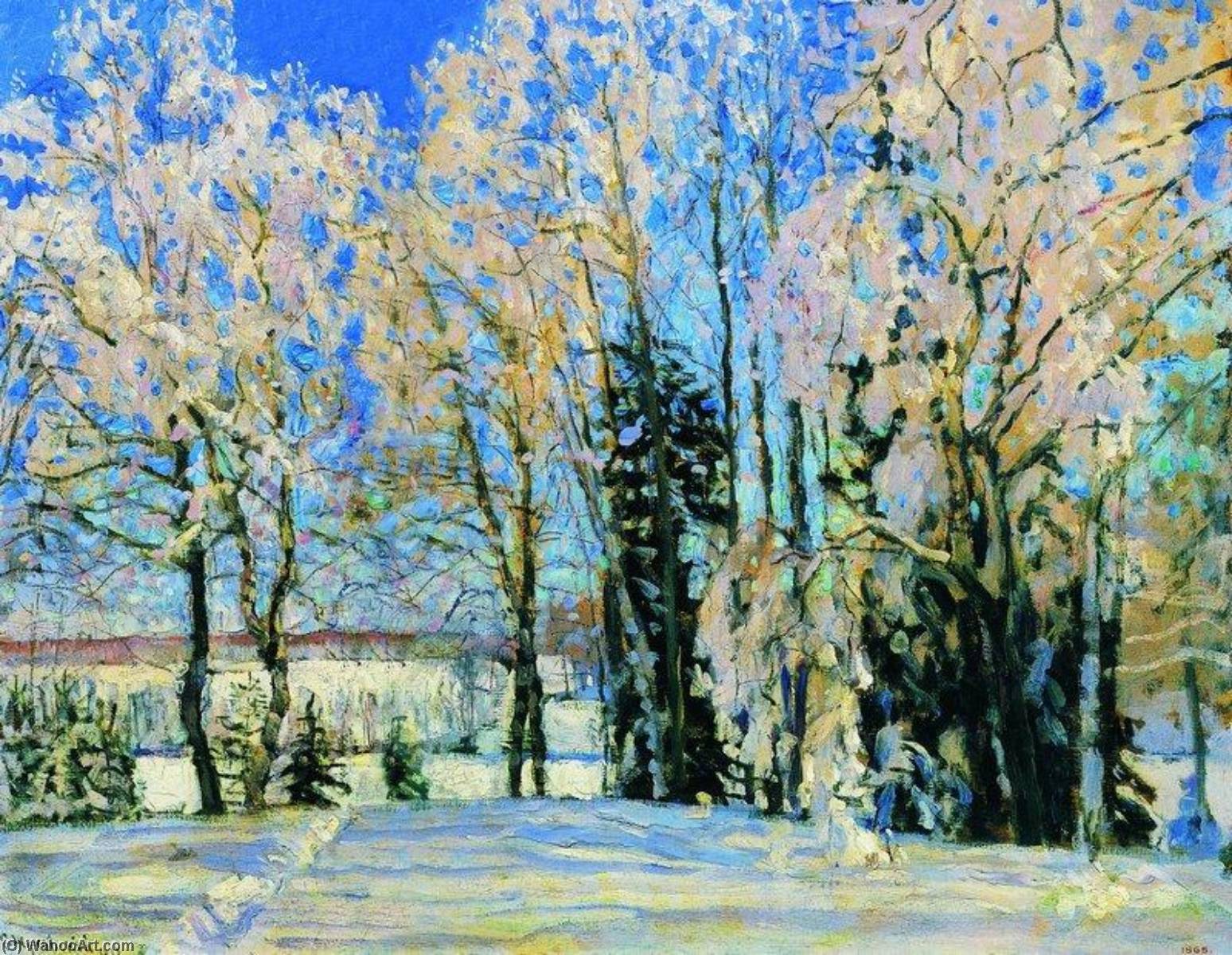 Order Oil Painting Replica The Fresh Snow, 1912 by Stanislav Zhukovsky (1873-1944) | ArtsDot.com