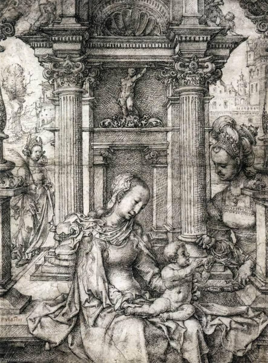 Order Artwork Replica Virgin and Child with Sts Catherine and Barbara, 1510 by Jan Gossart (1478-1532) | ArtsDot.com