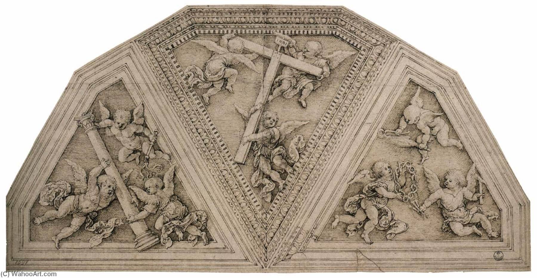 Buy Museum Art Reproductions Design for a Ceiling, 1520 by Jan Gossart (1478-1532) | ArtsDot.com