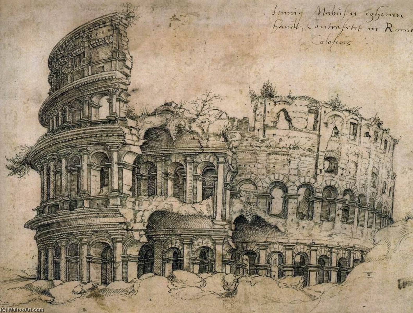 Order Artwork Replica View of the Colosseum Seen from the West, 1509 by Jan Gossart (1478-1532) | ArtsDot.com