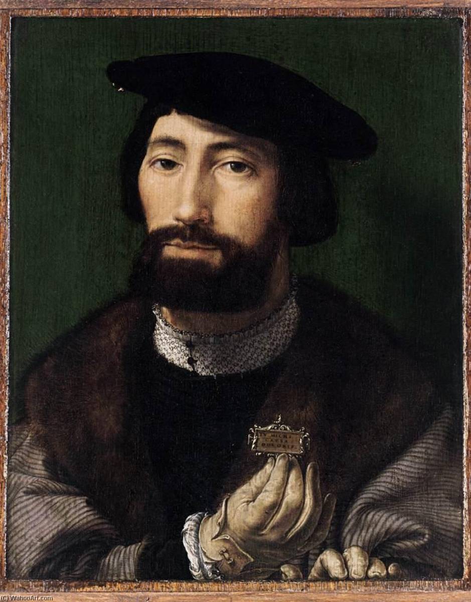 Buy Museum Art Reproductions Portrait of a Man, 1524 by Jan Gossart (1478-1532) | ArtsDot.com