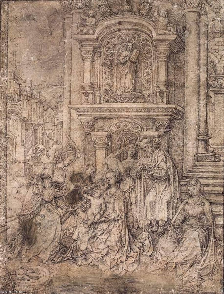 Order Artwork Replica The Mystic Marriage of St Catherine, 1503 by Jan Gossart (1478-1532) | ArtsDot.com