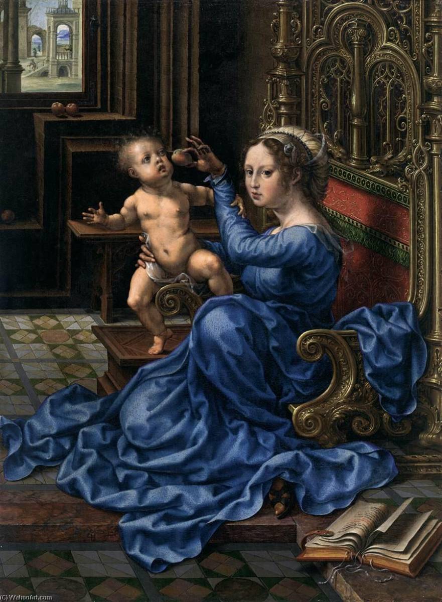 Buy Museum Art Reproductions Virgin and Child, 1532 by Jan Gossart (1478-1532) | ArtsDot.com