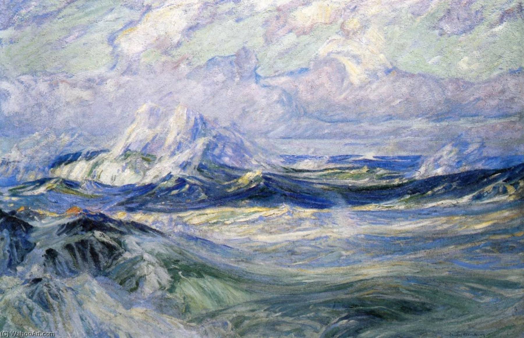 Buy Museum Art Reproductions The Green Wave, 1920 by Charles H Woodbury (1864-1940) | ArtsDot.com
