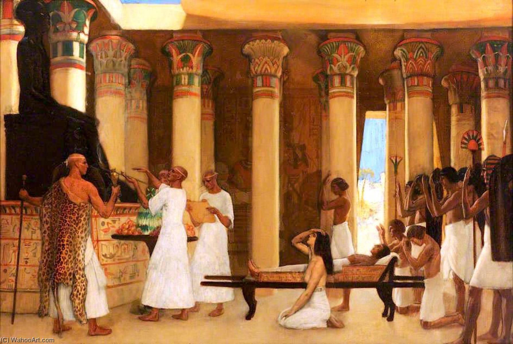 Kauf Museum Kunstreproduktionen Eine Berufung zu I em hetep, die ägyptische Gottheit der Medizin von Ernest Board (1877-1934) | ArtsDot.com