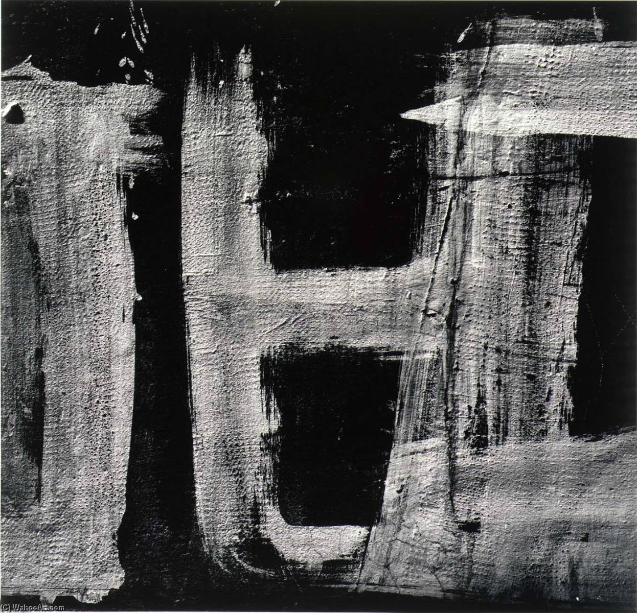 Order Artwork Replica Rome 145, from the series Homage to Franz Kline, 1973 by Aaron Siskind (Inspired By) (1903-1991, United States) | ArtsDot.com