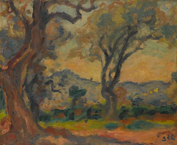 Order Oil Painting Replica View of Cagnes, 1912 by Georges Despagnat (1870-1950, France) | ArtsDot.com