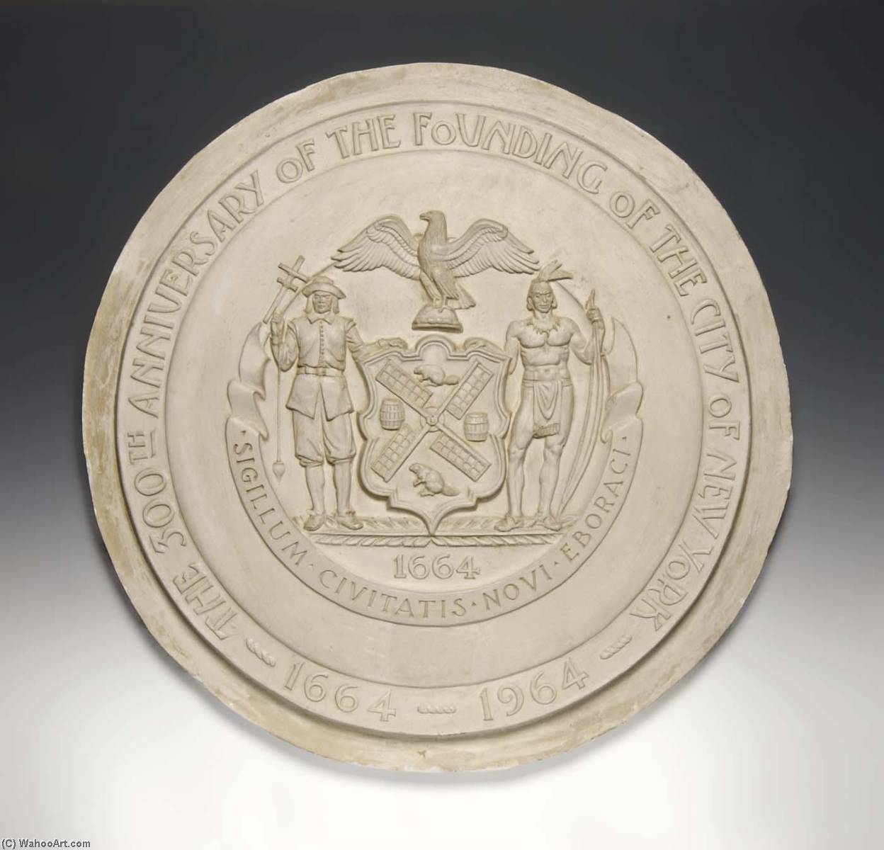 Order Artwork Replica World`s Fair Medal (reverse), 1964 by Anthony De Francisci (Inspired By) (1887-1964, Italy) | ArtsDot.com