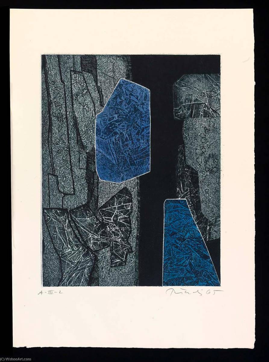 Stonework, from the portfolio A Genesis, 1967 by Gabor Peterdi (1915-2001) Gabor Peterdi | ArtsDot.com