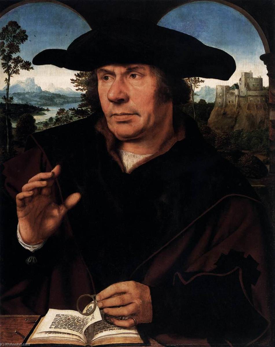 Buy Museum Art Reproductions Man with Glasses, 1523 by Quentin Massys (1466-1530, Belgium) | ArtsDot.com