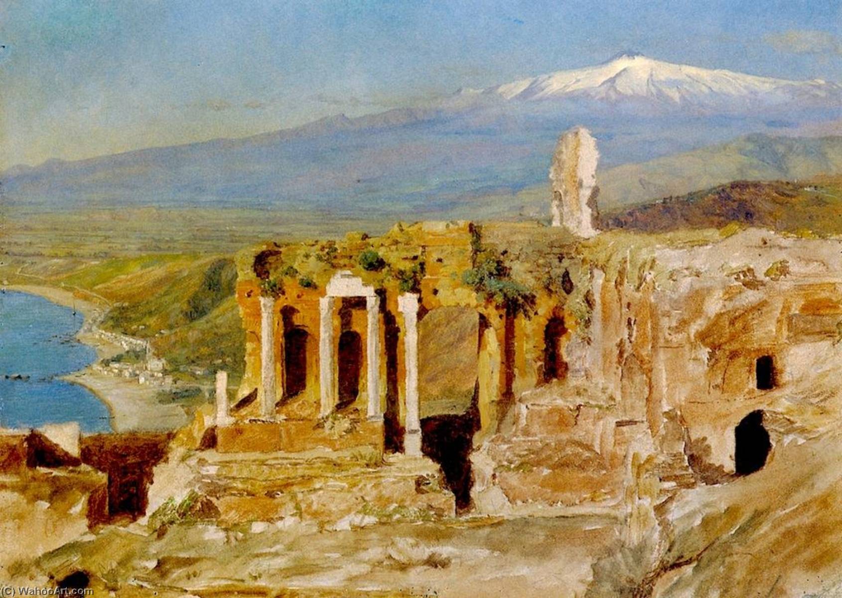Order Art Reproductions Mount Etna, Sicily by Thomas Hiram Hotchkiss (1834-1869) | ArtsDot.com