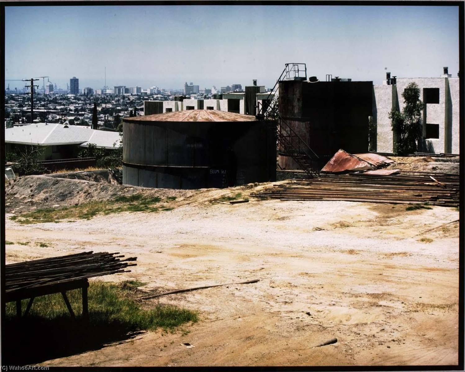 View of Long Beach from 21st and Ohio Sts., Signal Hill, from the Los Angeles Documentary Project, 1980 by John Humble John Humble | ArtsDot.com