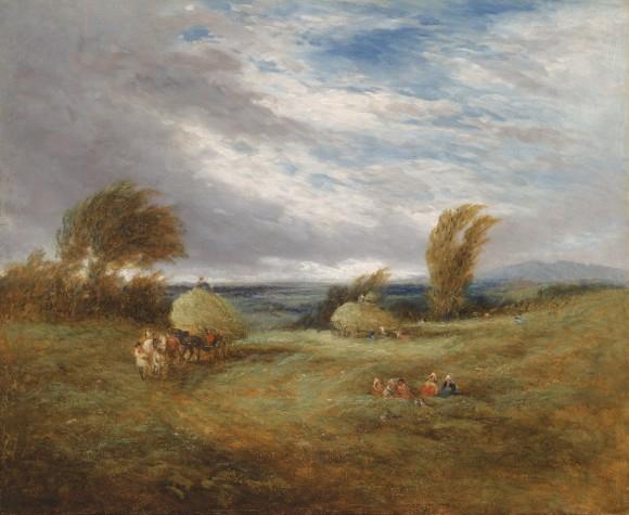 Comprar Reproducciones De Arte Del Museo En el Hayfield de David Cox (1783-1859, United Kingdom) | ArtsDot.com