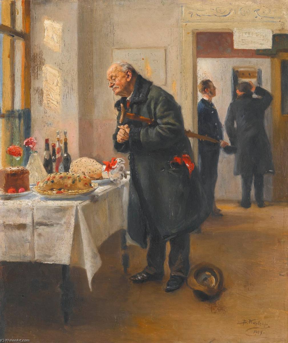 Buy Museum Art Reproductions Gastronome by Vladimir Yegorovich Makovsky (1846-1920, Russia) | ArtsDot.com