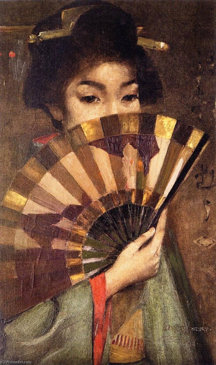 Kauf Museum Kunstreproduktionen Geisha Girl, 1894 von George Henry (1828-1895) | ArtsDot.com