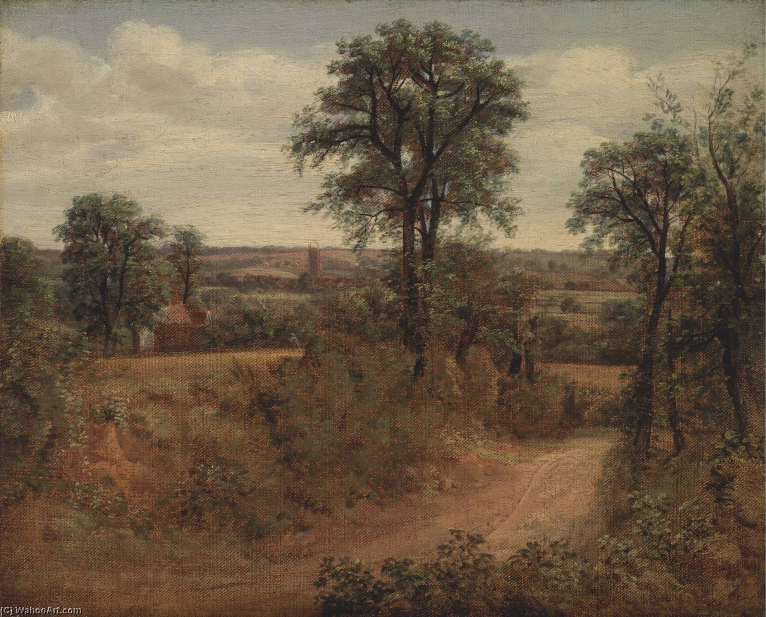 Order Art Reproductions Lane near Dedham, 1802 by John Constable (1776-1837, United Kingdom) | ArtsDot.com