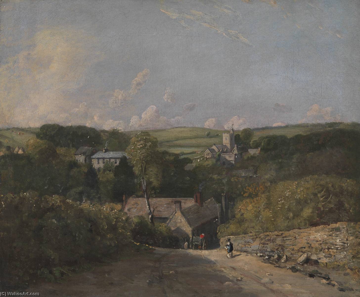 Order Oil Painting Replica Osmington Village, 1817 by John Constable (1776-1837, United Kingdom) | ArtsDot.com