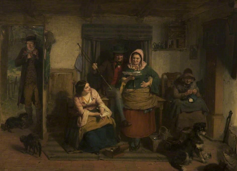 Buy Museum Art Reproductions The Listener Ne`er Hears Gude o` Himsel, 1858 by Thomas Faed (1826-1900, United Kingdom) | ArtsDot.com