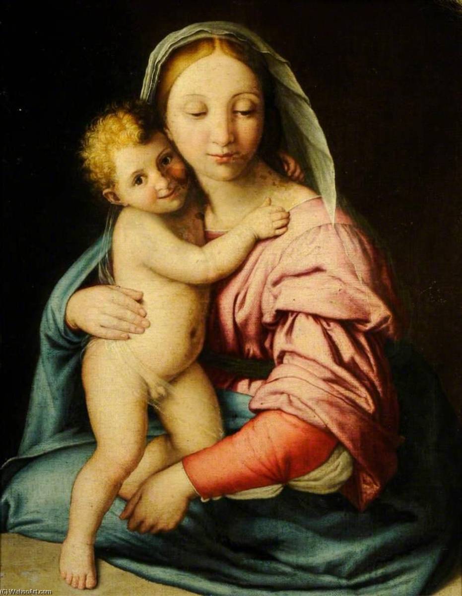 Order Oil Painting Replica Madonna and Child, 1685 by Giovanni Salvi Da Sassoferrato (1609-1685) | ArtsDot.com