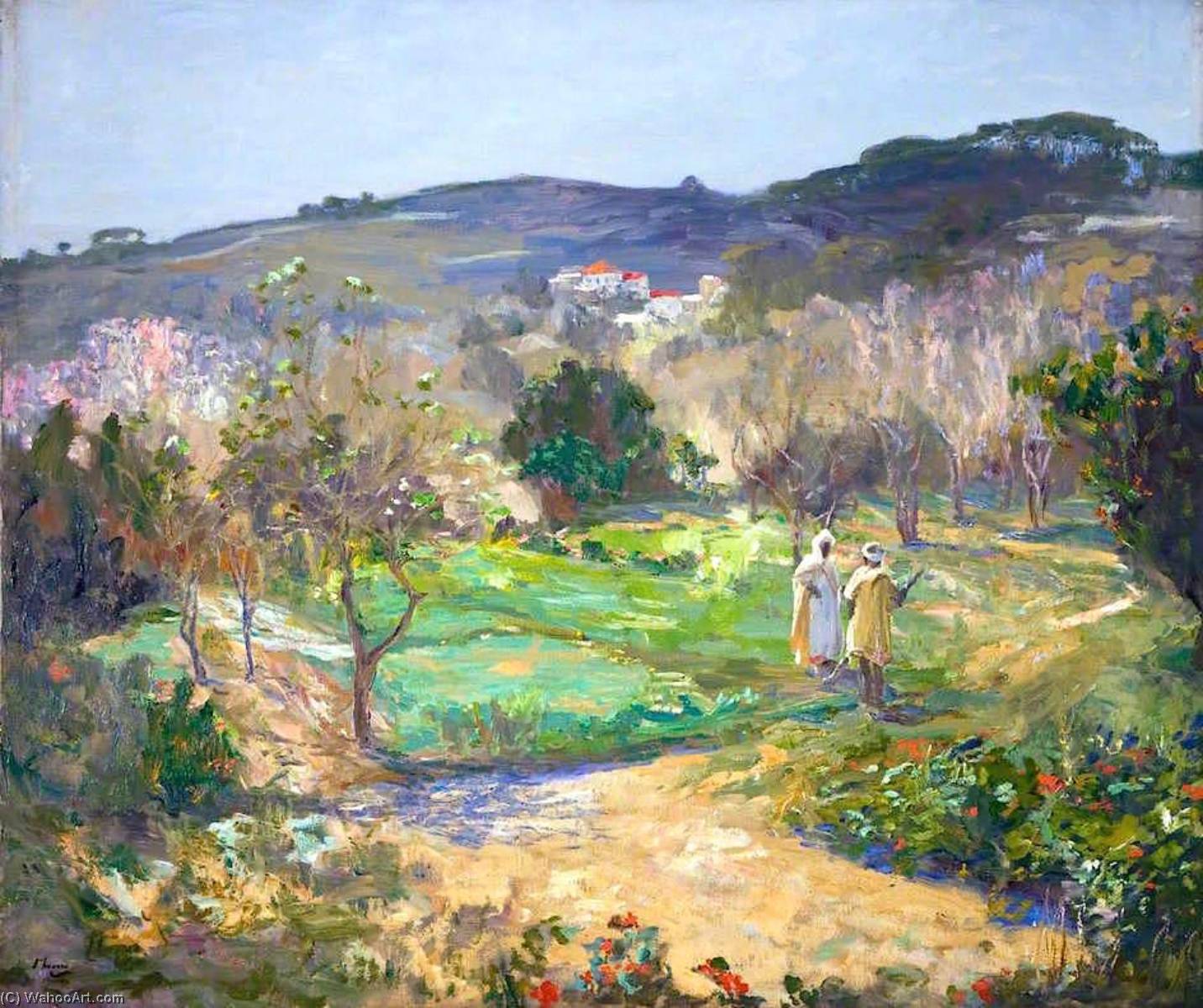 Pedir Reproducciones De Pinturas Un jardín morisco en invierno, 1912 de John Lavery | ArtsDot.com