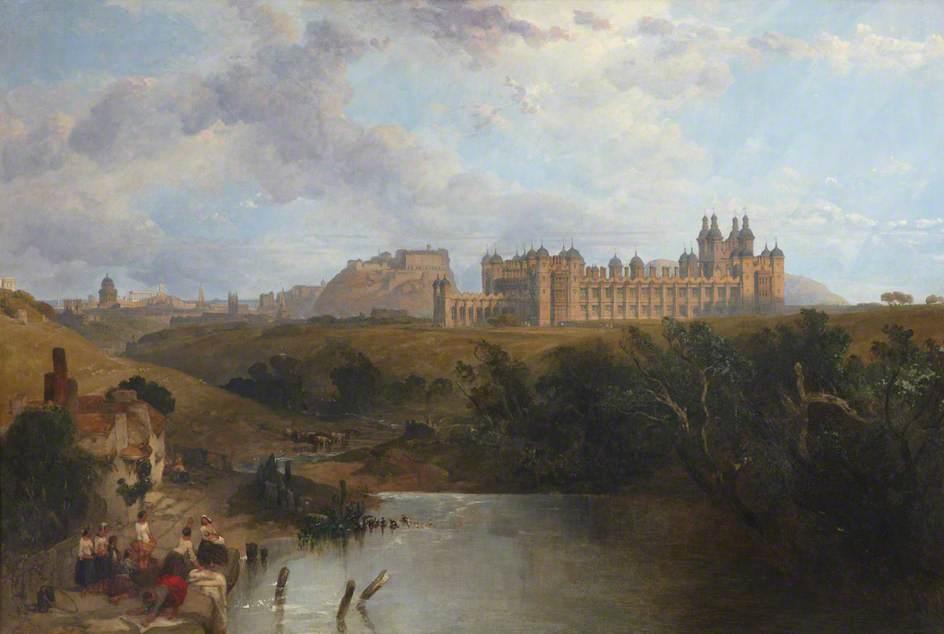 Buy Museum Art Reproductions Donaldson`s College, Edinburgh by David Roberts (1796-1864, United Kingdom) | ArtsDot.com