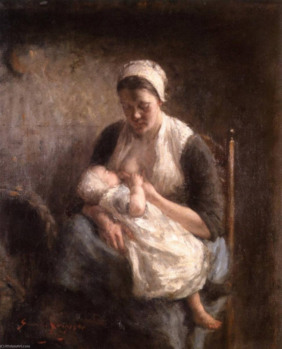 Order Oil Painting Replica Maternity by Robert Gemmell Hutchison (1855-1936) | ArtsDot.com