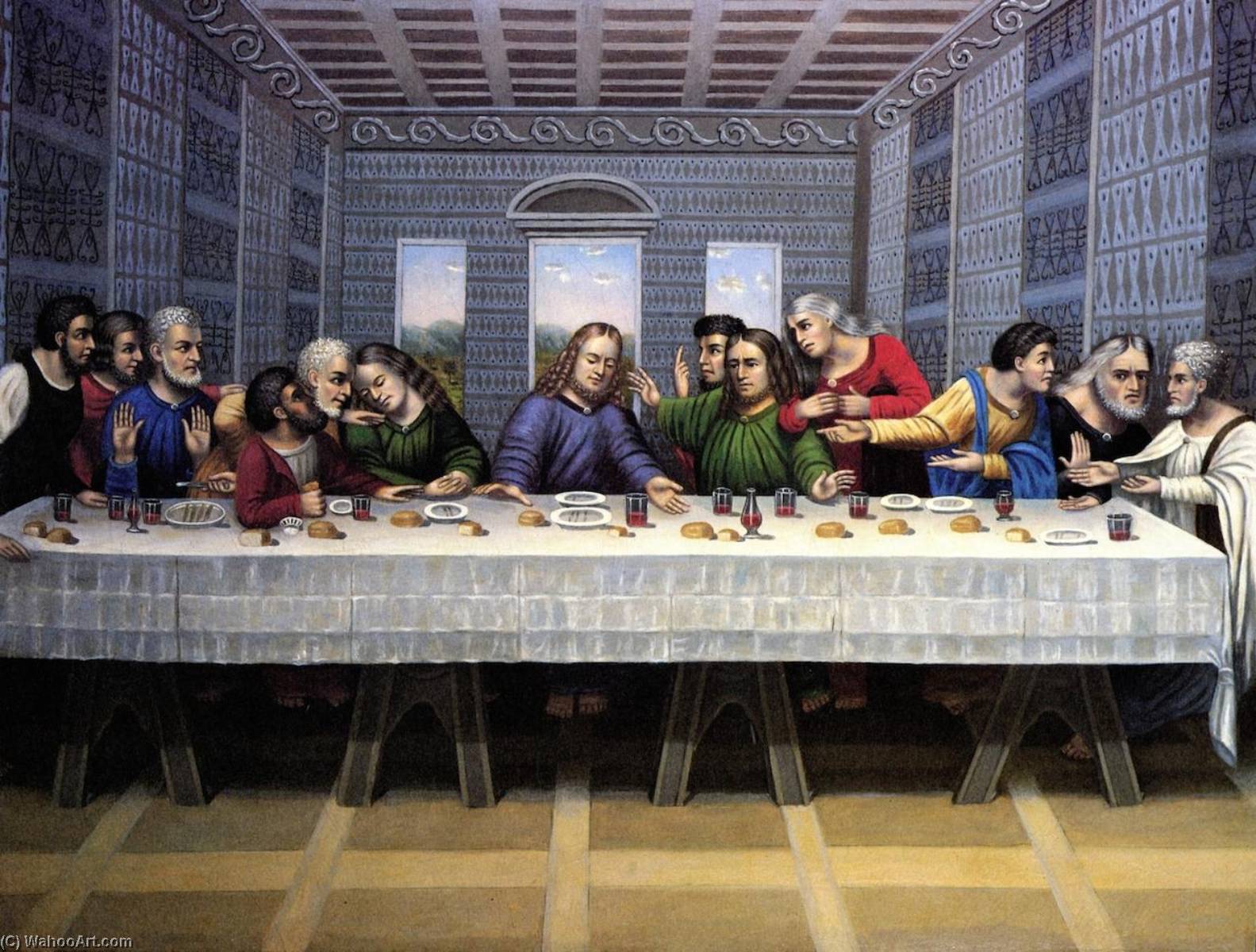 Order Oil Painting Replica The Last Supper, 1880 by Erastus Salisbury Field (1805-1900) | ArtsDot.com
