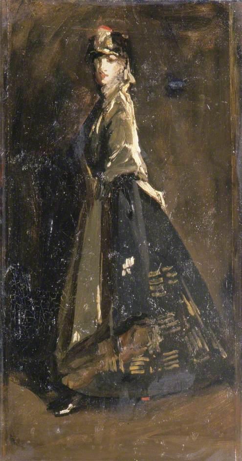 Order Oil Painting Replica Hazel in Black and Gold (sketch), 1916 by John Lavery | ArtsDot.com