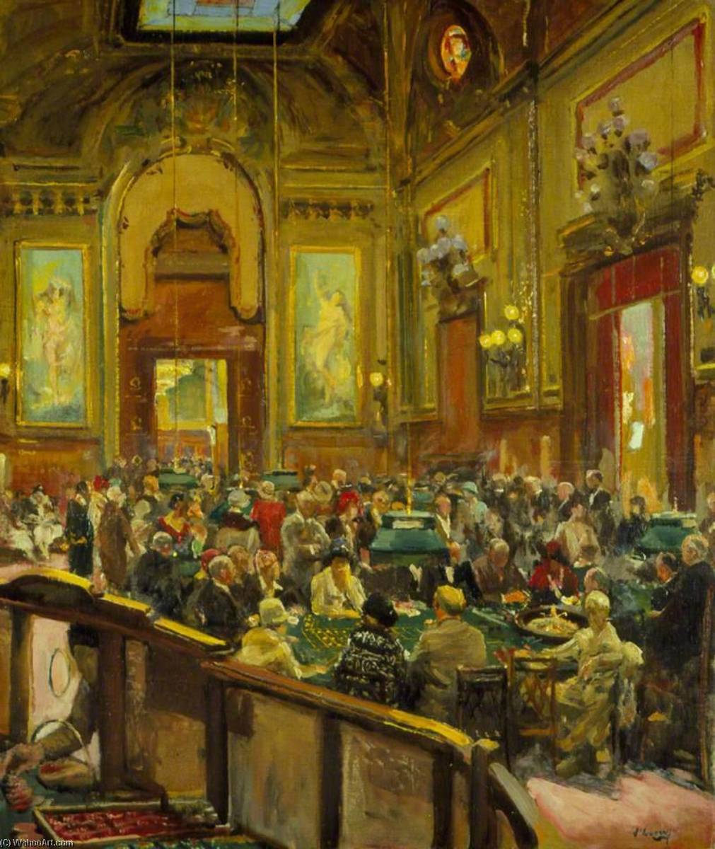 Buy Museum Art Reproductions Monte Carlo, Afternoon, 1930 by John Lavery | ArtsDot.com